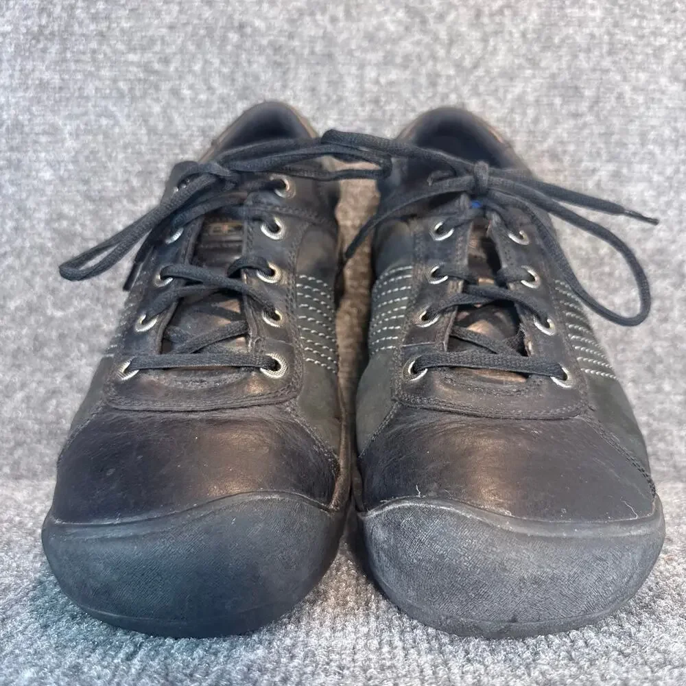 Keen PTC Utility Oxford Mens Shoes Size 11.5 Black Leather Slip Resistant Work